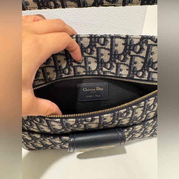 Christian Dior Oblique Double Clutch w/Strap - Picture 8 of 10
